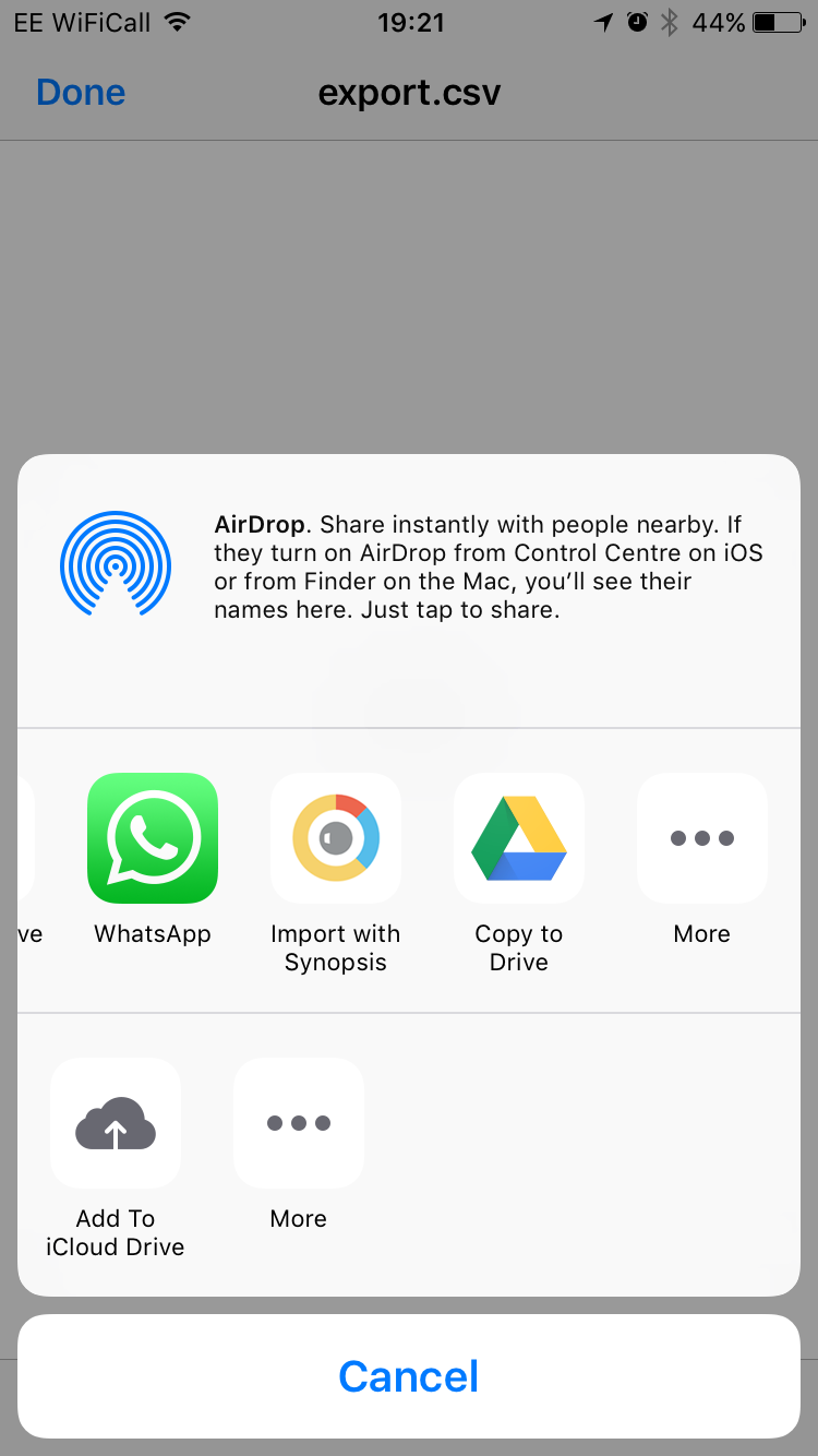 Import with Synopsis