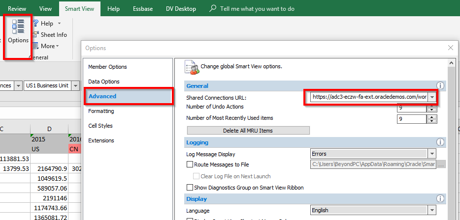 Connecting To An Essbase Cube Using Smart View Beyond Systems Limited