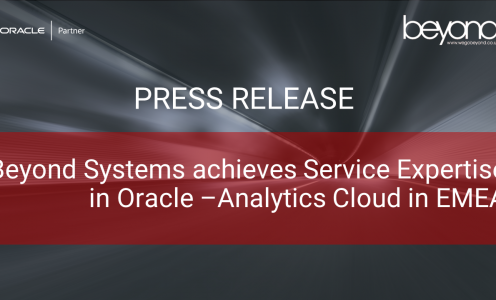 Beyond Systems achieves Service Expertise in Oracle –Analytics Cloud in EMEA