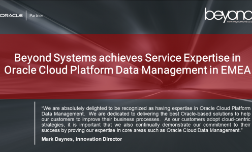Beyond Systems Recognized for Delivering Customer Success with Oracle Cloud